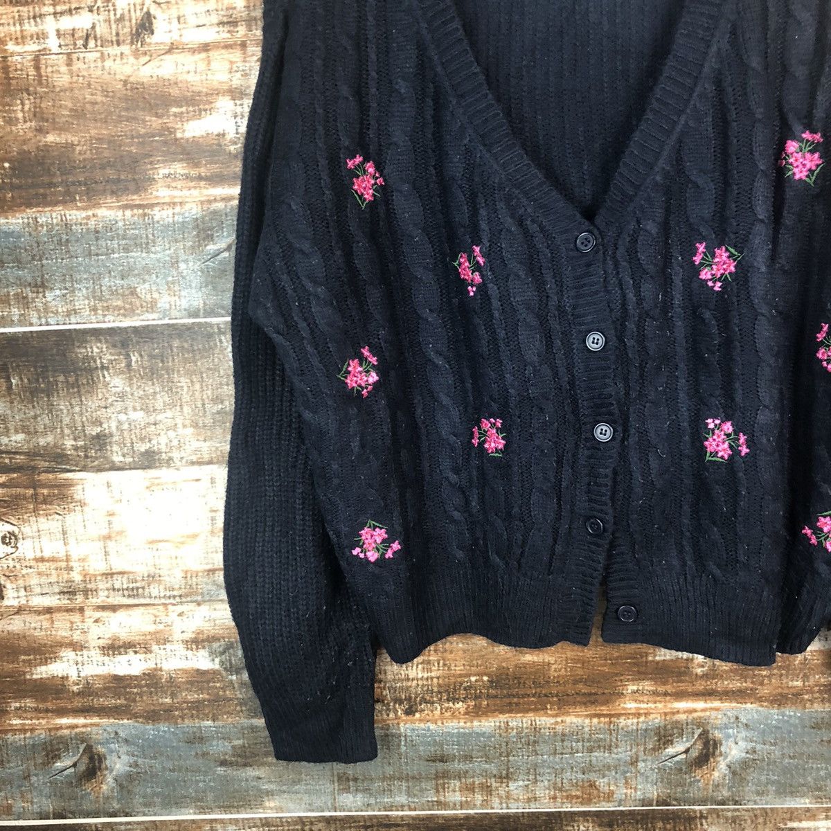 GU × Japanese Brand GU Dark Blue Cardigan Knitwear #A1458 Size M / US 6-8 / IT 42-44 - 7 Thumbnail