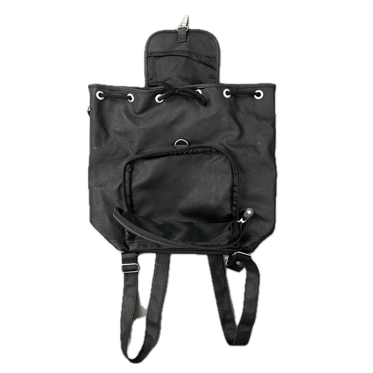Designer PLANET HOLLYWOOD Embroidered Leather Backpack Size ONE SIZE - 3 Thumbnail