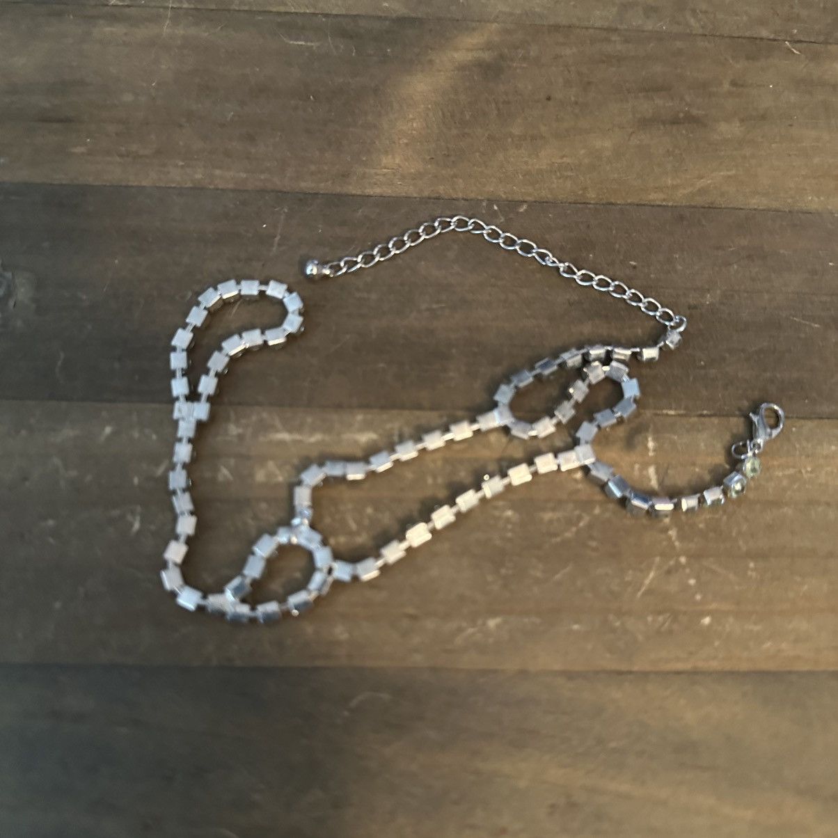 Other Light green rhinestone tennis hand chain bracelet Size ONE SIZE - 4 Thumbnail