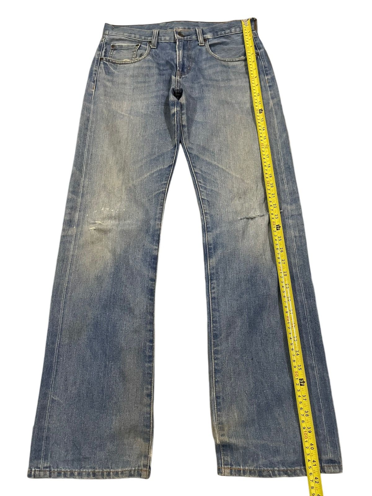 14th Addiction Vintage Japanese Brand Blue Wash Style Baggy Jeans Size US 31 - 10 Thumbnail