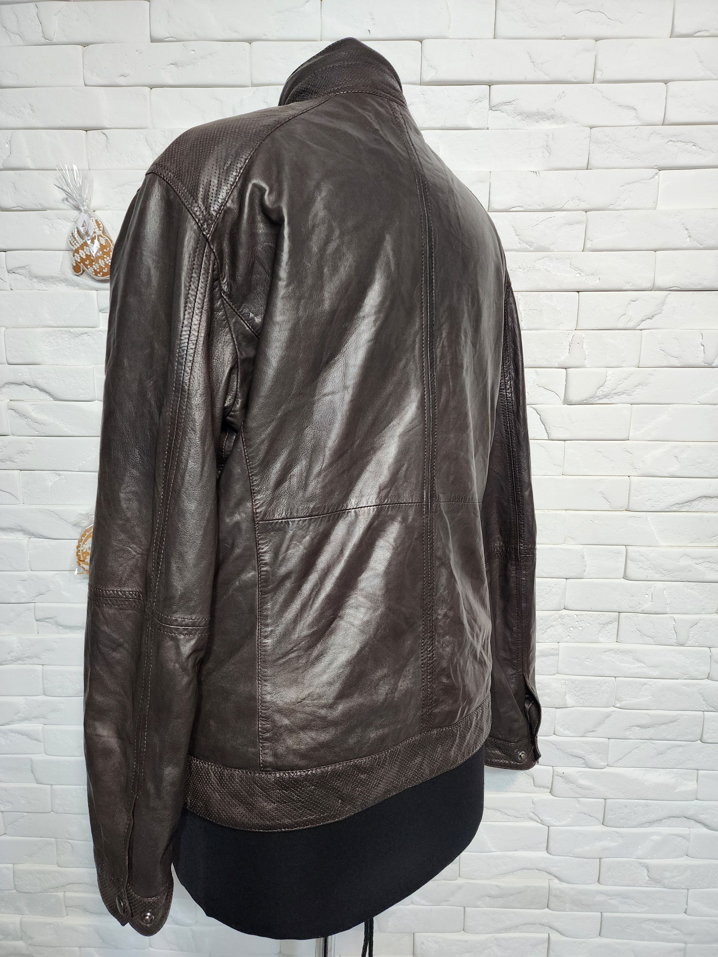 Other Brown Genuine Leather Jacket: Men's Outerwear Size US M / EU 48-50 / 2 - 6 Thumbnail