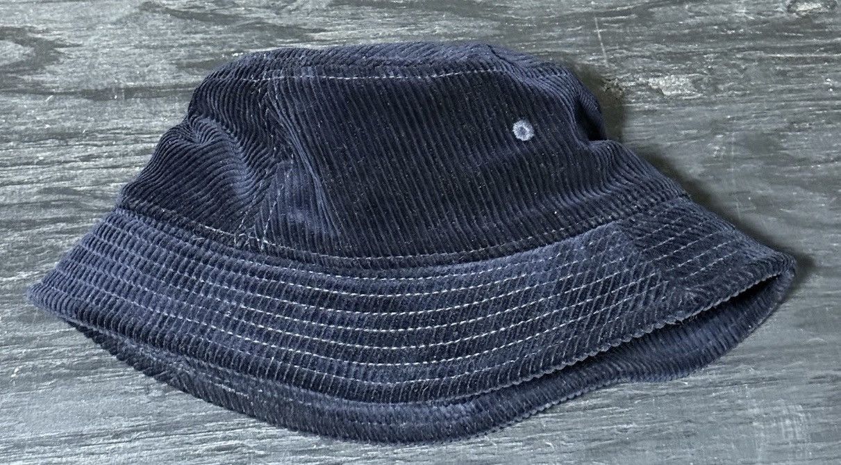 Aime Leon Dore Aime Leon Dore Corduroy Bucket Hat Navy Blue One Size Size ONE SIZE - 2 Thumbnail