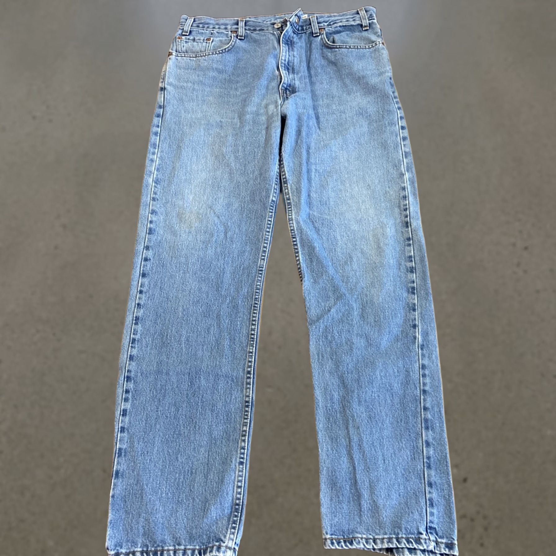 Levi's VINTAGE Levi's 505 Jeans Mens 38x34 Blue 100% Cotton Denim Regular Fit Straight 5-Pocket USA Made In USA Jeans Mens Blue 34x34? Size US 38 / EU 54 - 1 Thumbnail