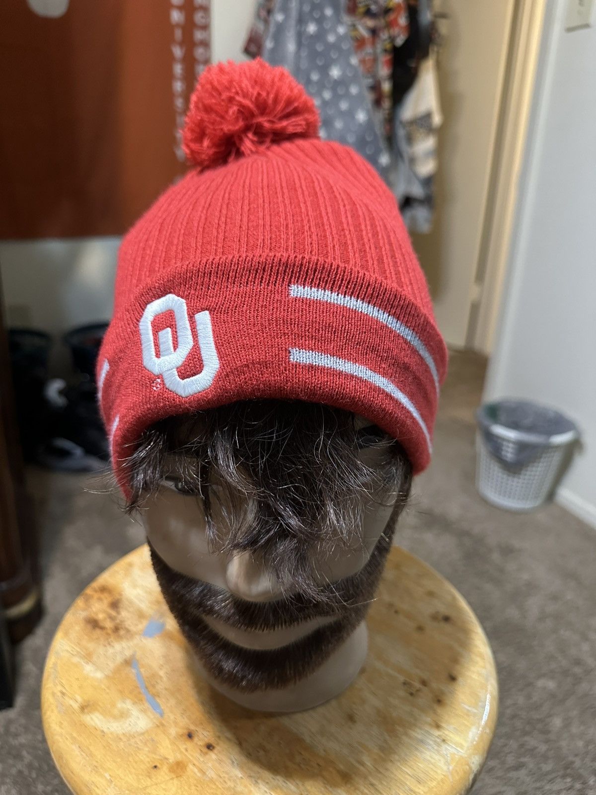 NCAA Vintage NCAA Oklahoma Sooners “triple ball” beanie 00s Size ONE SIZE - 1 Thumbnail