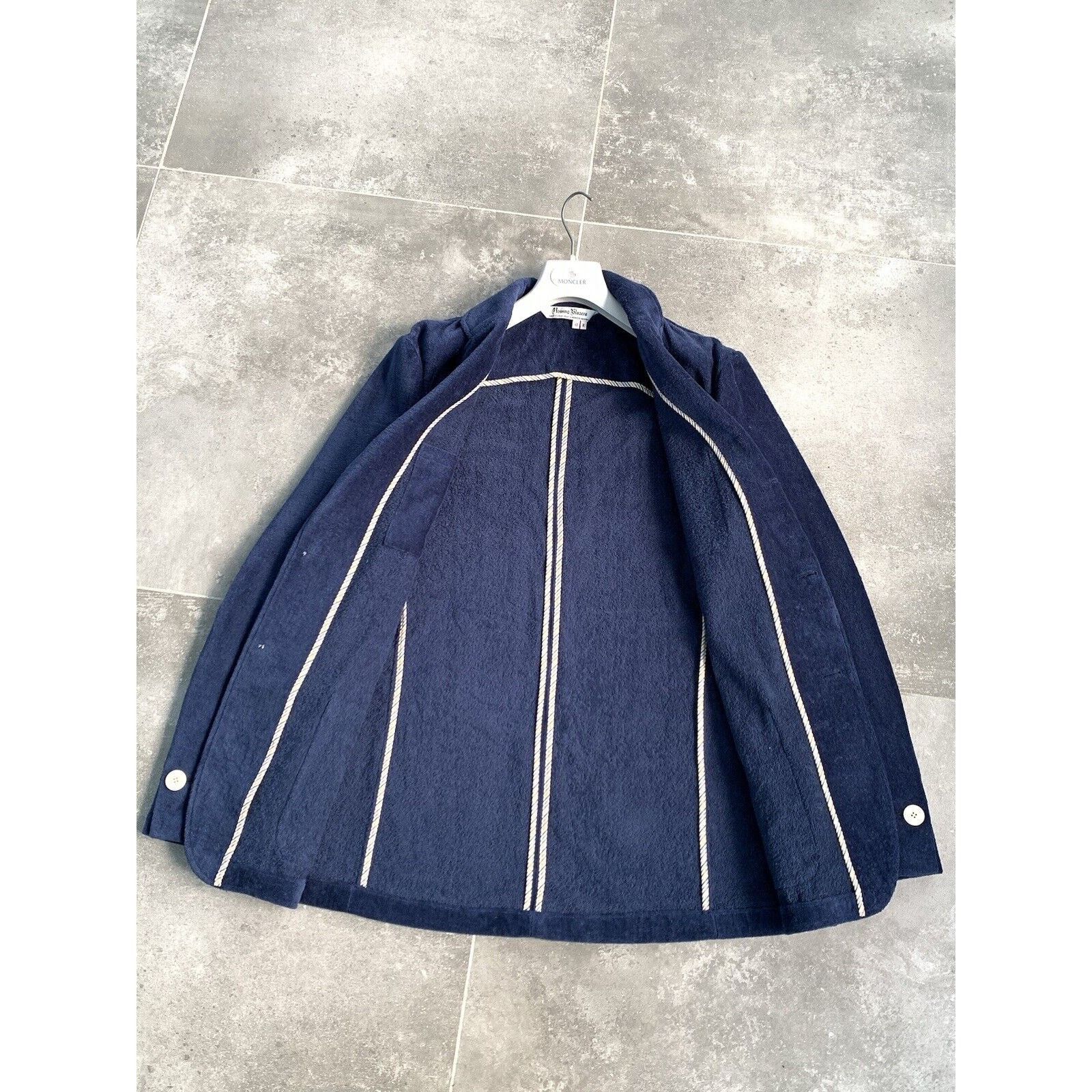 Japanese Brand × Rowing Blazers Mens ROWING BLAZERS Terrycloth Sport Blazer Jacket EU52 UK42 Size 52R - 22 Thumbnail