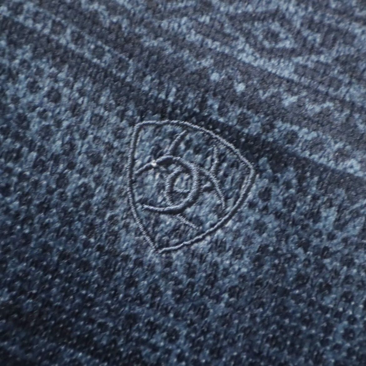 Ariat Ariat Wesley Striped Mock Long Sleeve Sweater Blue Men's L Size US L / EU 52-54 / 3 - 6 Thumbnail