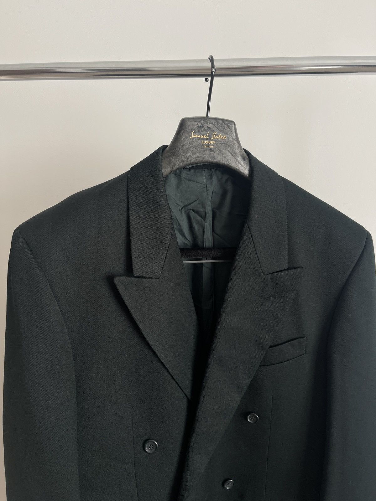 Burton Dark green double-breasted blazer jacket vintage burton 50 Size 40S - 2 Thumbnail