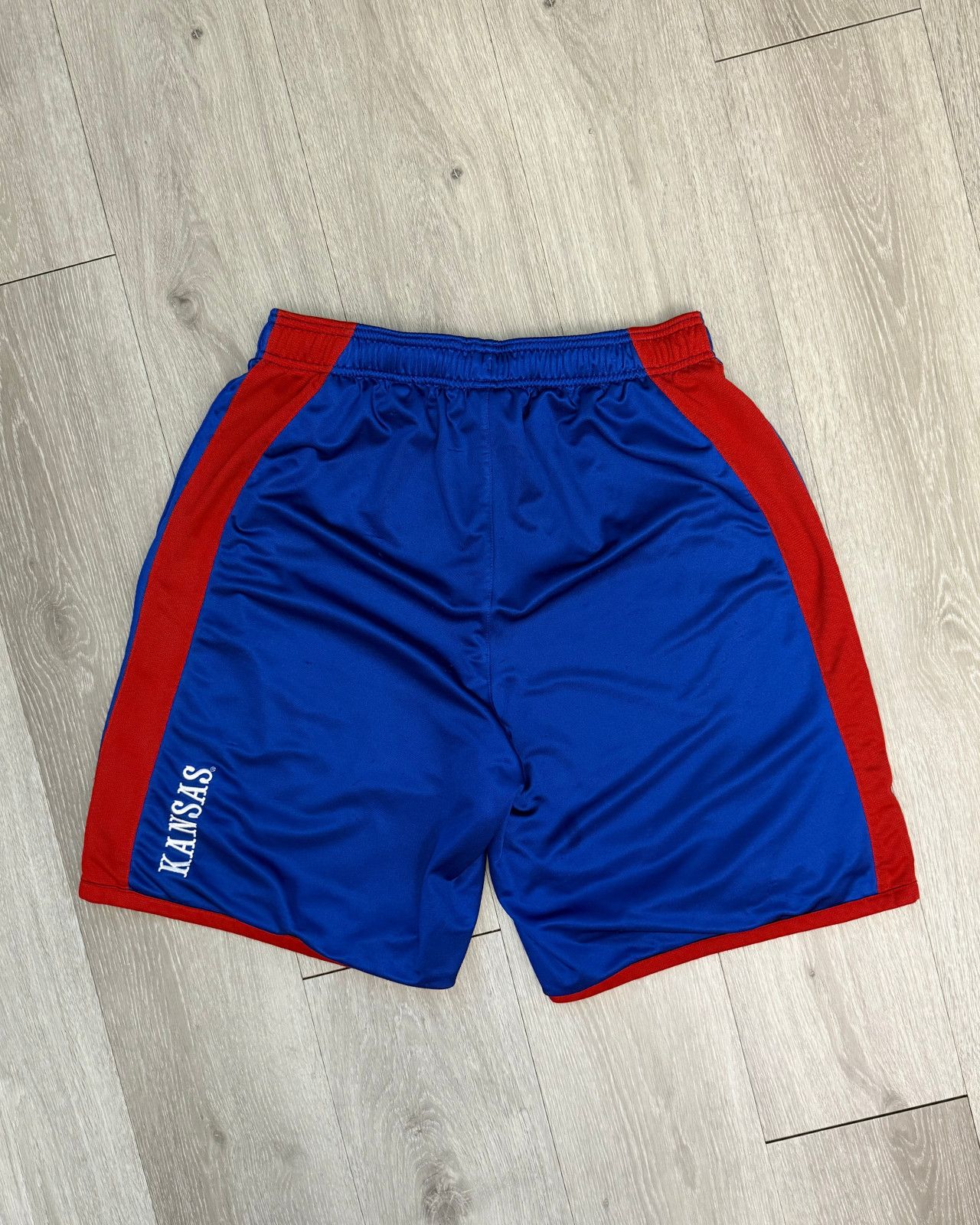 Nike × Vintage Vintage Nike Kansas University Jayhawks Basketball Shorts XL Size US 32 / EU 48 - 2 Thumbnail