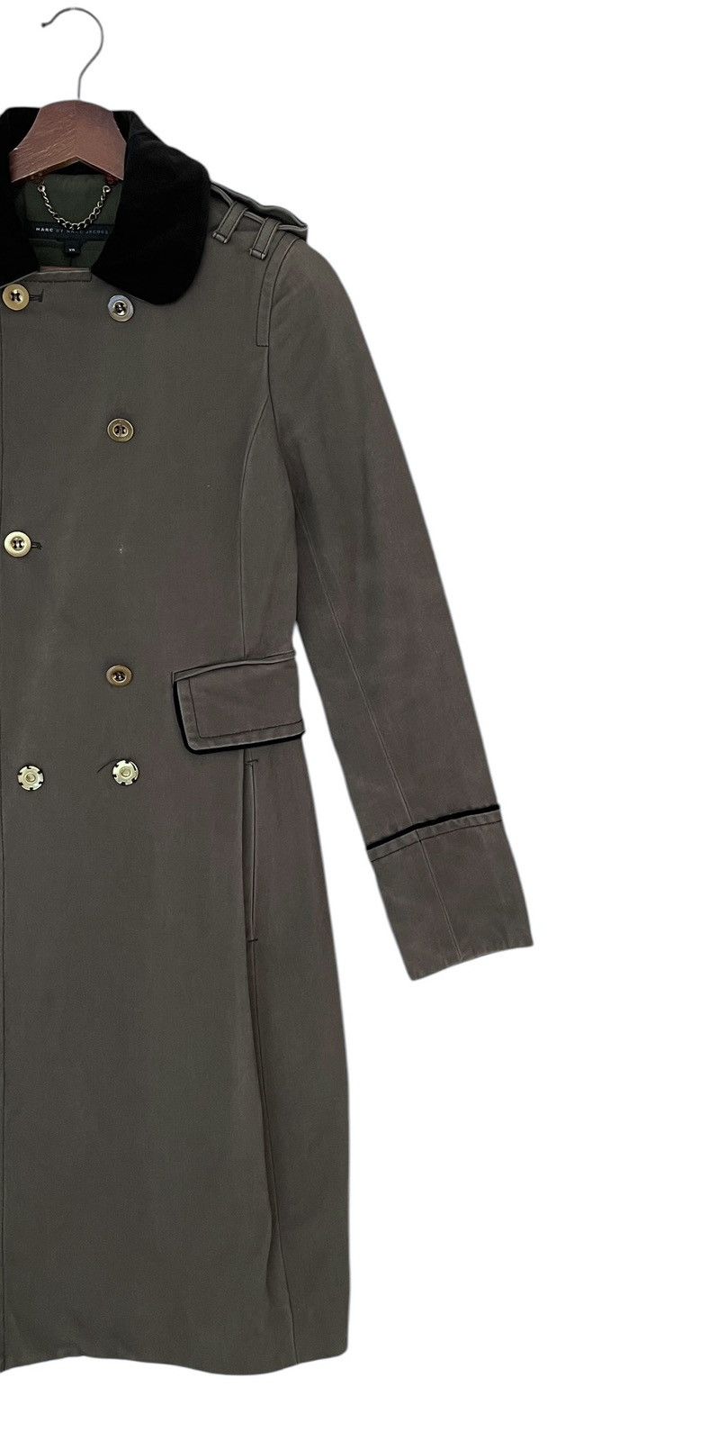 Marc Jacobs × Vintage Vintage Brand Marc Jacobs Trench Coat 2000s Size XS / US 0-2 / IT 36-38 - 4 Thumbnail