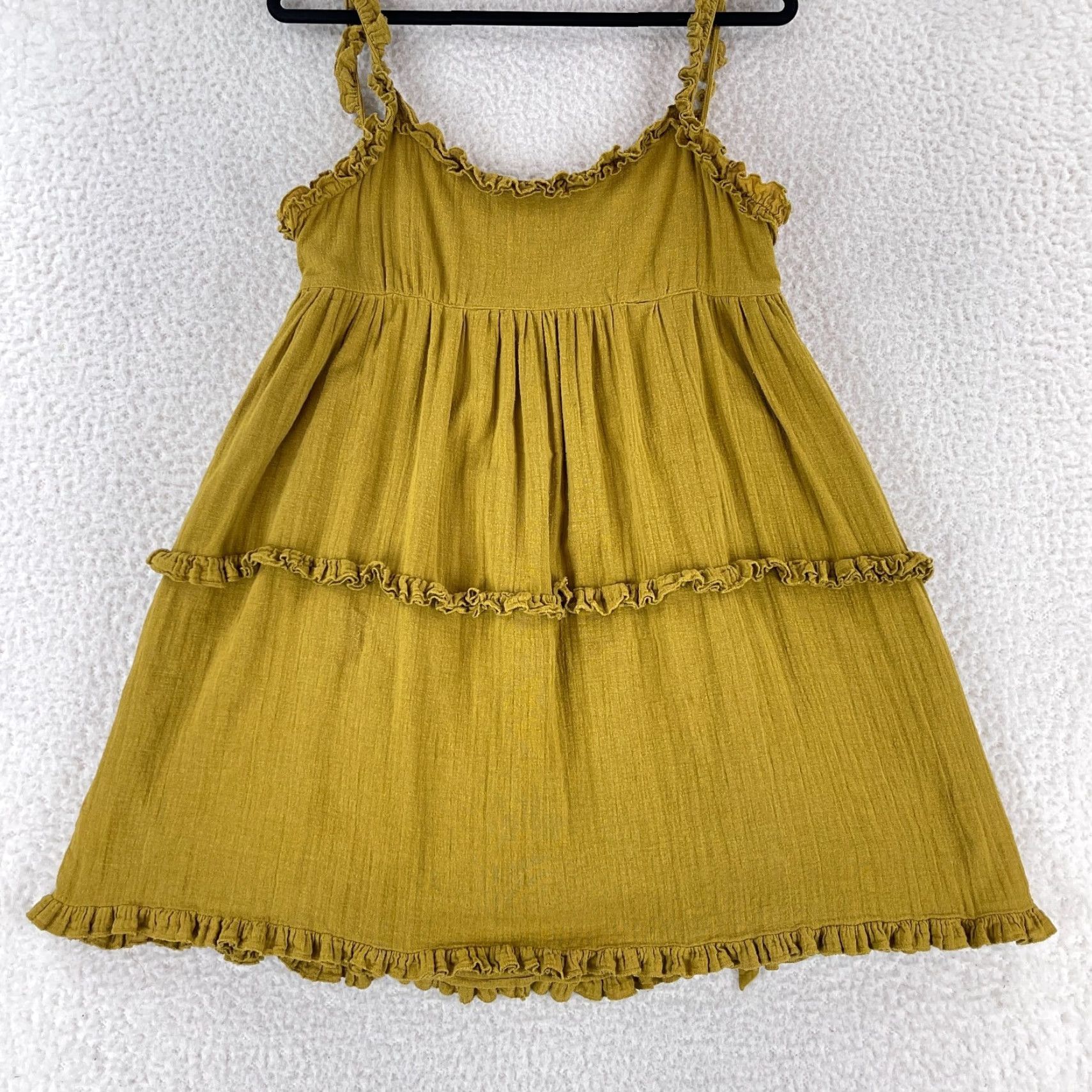 Urban Outfitters Urban Outfitters Yellow Georgia Linen Tie Back Apron Dress Womens 10 Dress Linen Yellow Georgia Tie Back Apron Dress Womens 10 Size L / US 10 / IT 46 - 3 Thumbnail