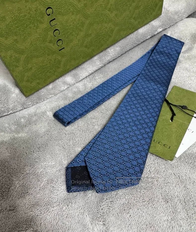 Gucci Gucci Blue tie Size ONE SIZE - 5 Thumbnail