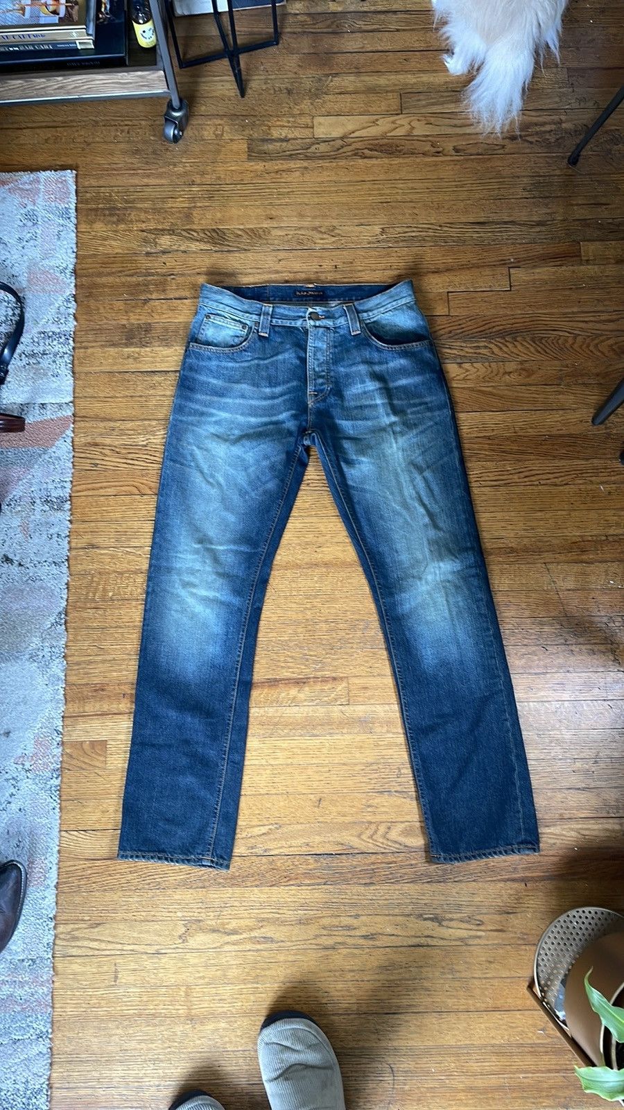 image of Nudie Jeans Hank Rey in Blue, Men's (Size 33)