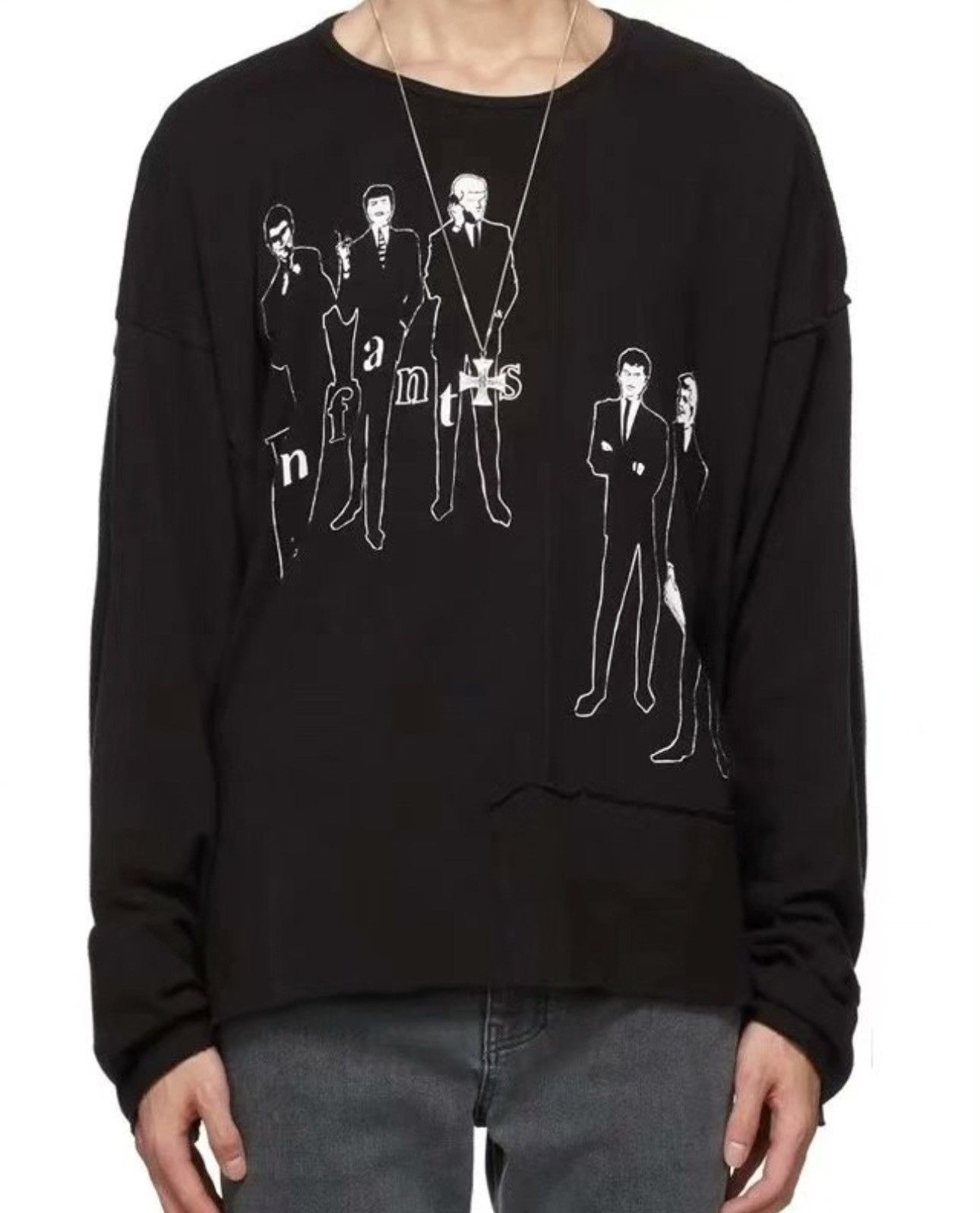 Enfants Riches Deprimes enfants riches deprimes destroyed black long sleeves Size US XL / EU 56 / 4 - 4 Thumbnail