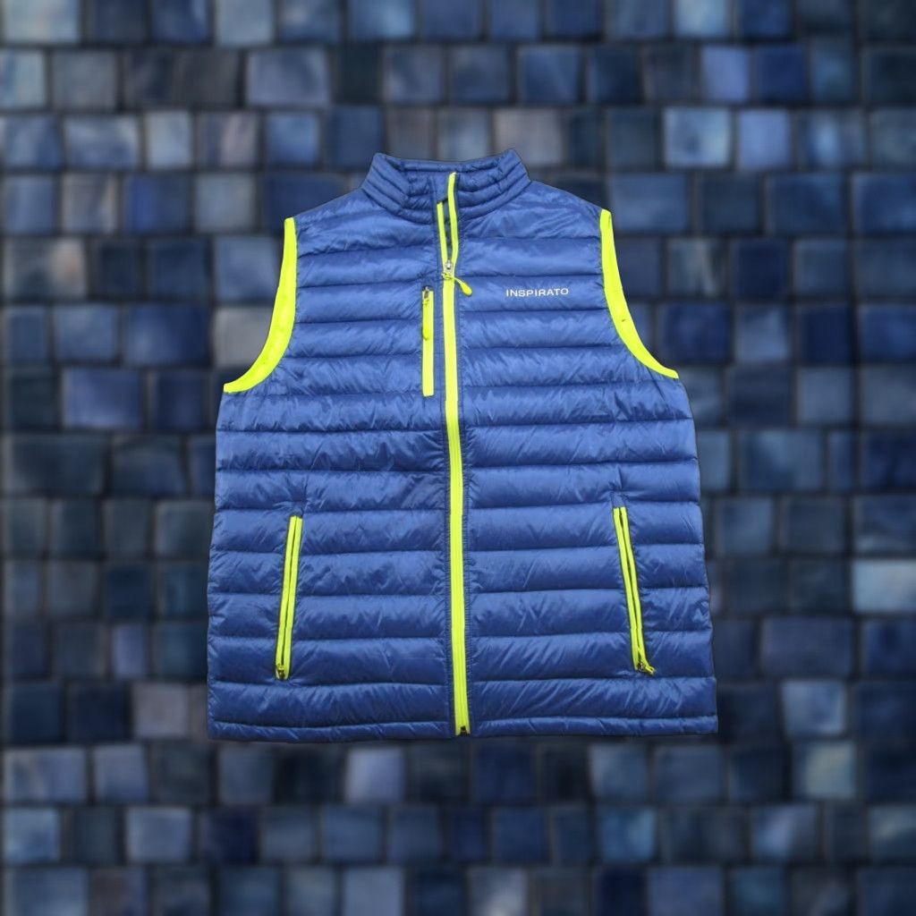 Vintage Inspirato Vest Packable Puffer Quilted Down Blue Full Zip XL Outdoor Ski Jacket/Coat? Size US XL / EU 56 / 4 - 1 Thumbnail