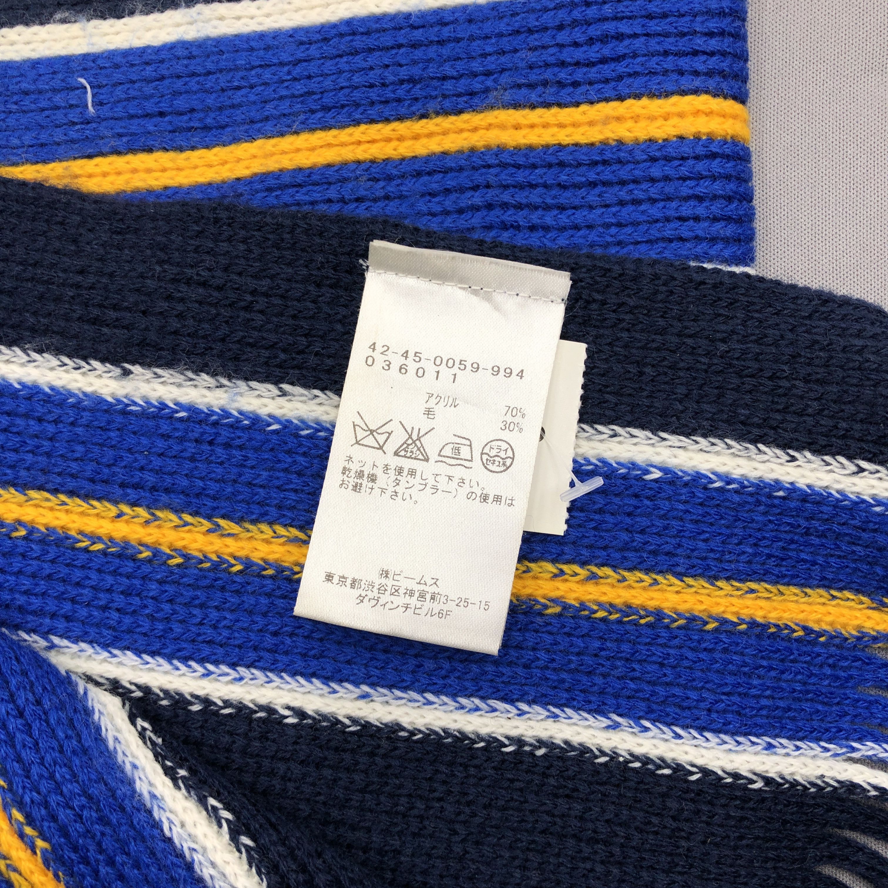 Beams Plus Vintage Beams Scarf Muffler Wool Cashmere Scarves Size ONE SIZE - 5 Thumbnail