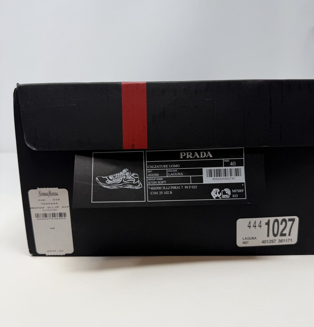 Prada Prada Americas Cup Rubber Sneaker Lagoon Blue Size US 8 / EU 41 - 13 Thumbnail