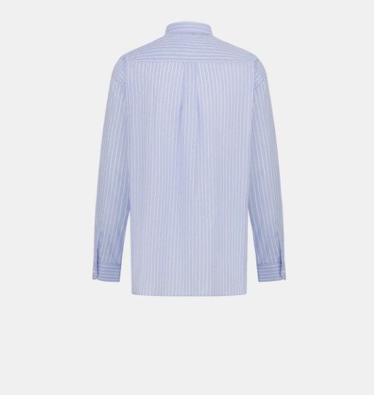 Dior o1w1db11124 Cotton Poplin Couture Shirt in Blue Size US M / EU 48-50 / 2 - 2 Thumbnail