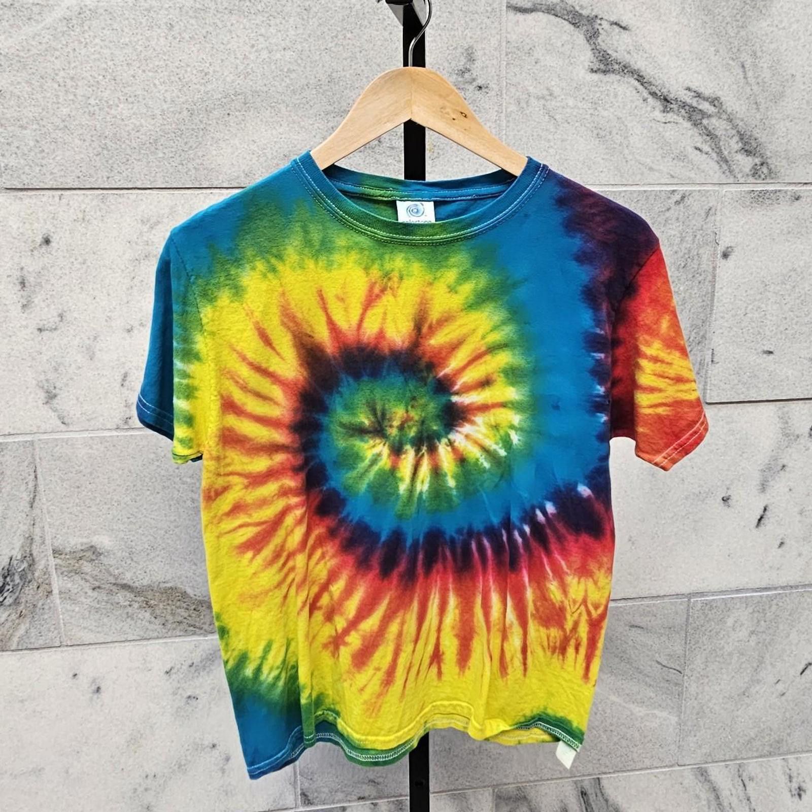 Other Kid's Multicolored Handmade Tie-Dye T-shirt Size US XXS / EU 40 - 1 Thumbnail