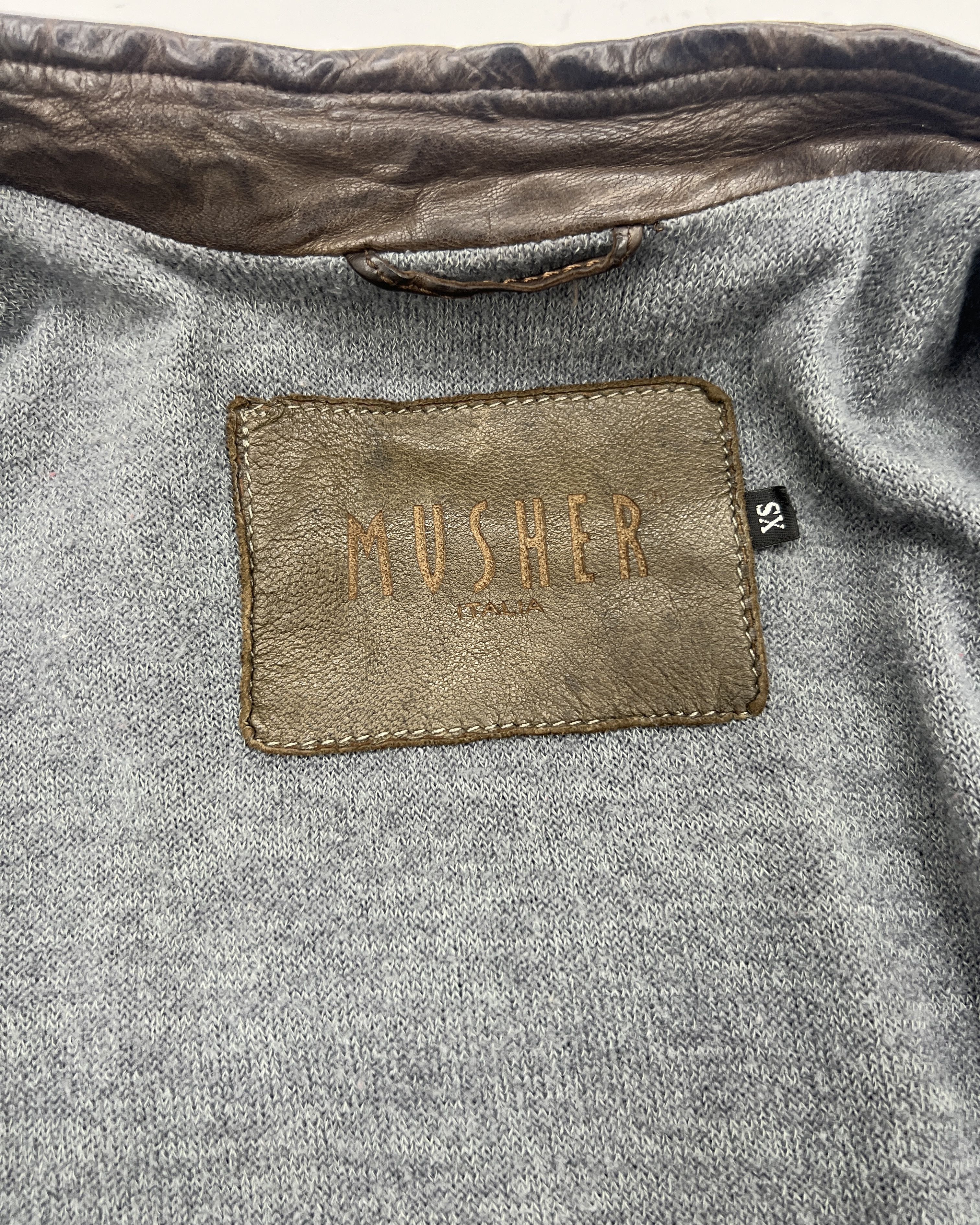 Other MUSHER Leather Single Rider Jacket Size XS / US 0-2 / IT 36-38 - 5 Thumbnail
