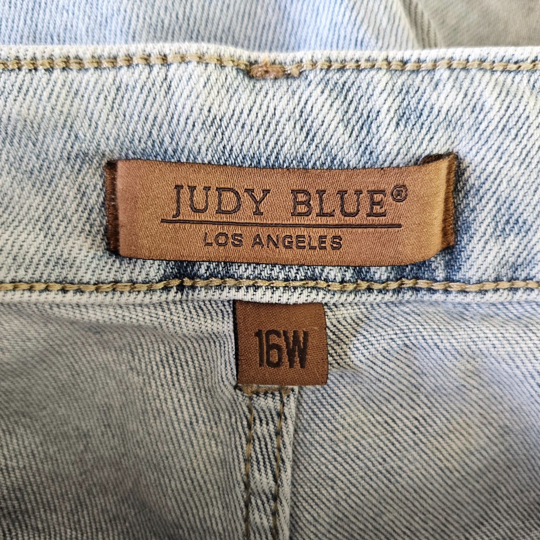 Vintage Judy Blue Womens Jogger Jeans Sz 16W Blue Light Wash High Rise Size 38" / US 16 / IT 52 - 8 Thumbnail