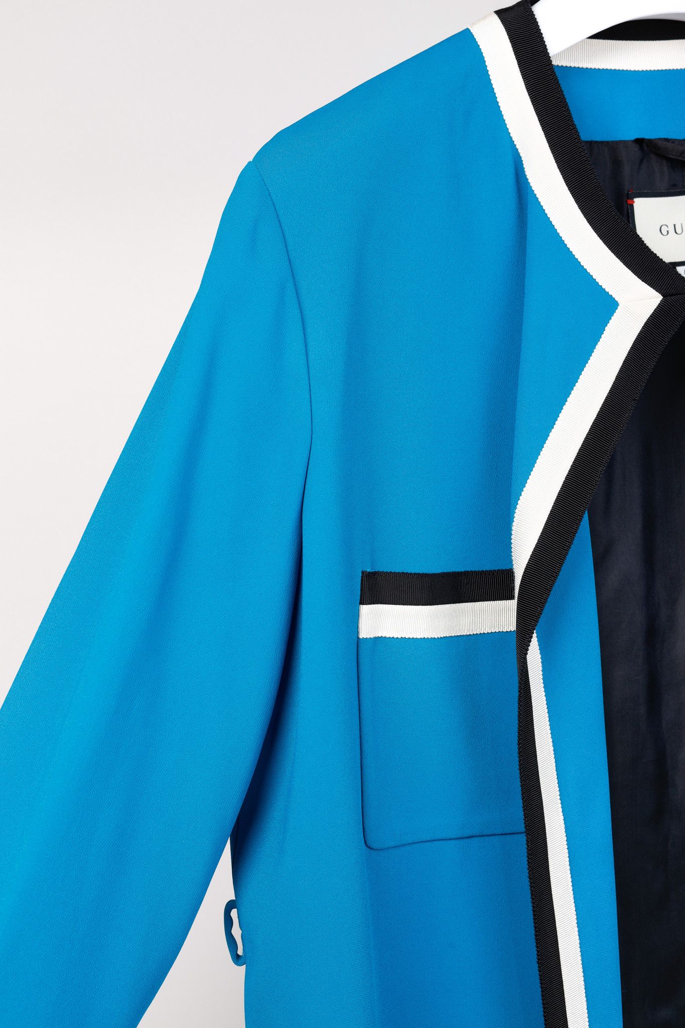 Gucci Gucci PF/18 Belted Trimmed Stretch Viscose Oversized Jacket Size M / US 6-8 / IT 42-44 - 5 Thumbnail