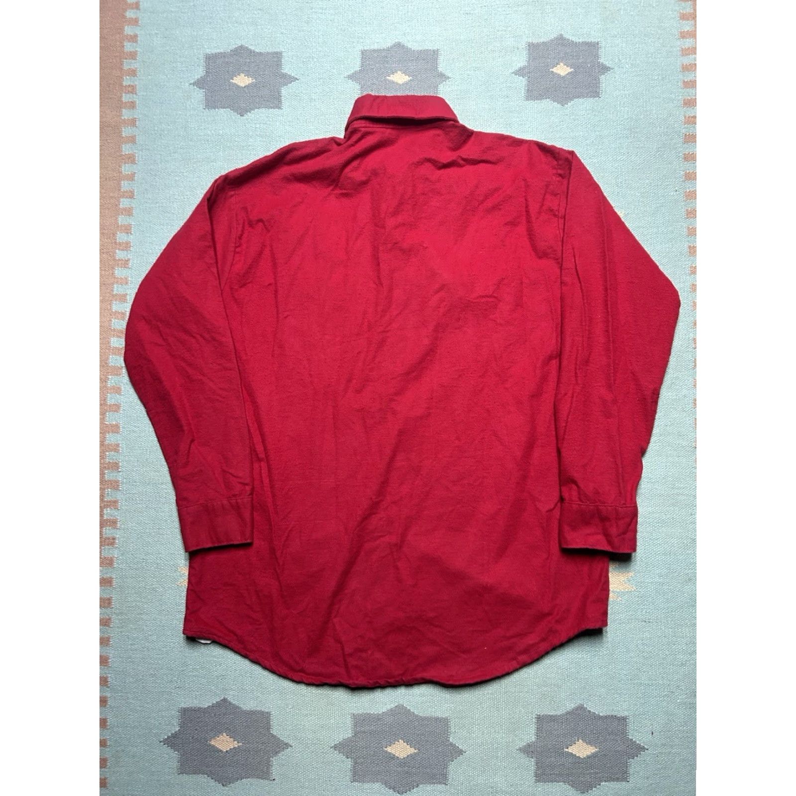 Vintage VINTAGE Wear Guard Button-Up Shirt - Red Cotton Long Sleeve Workwear 2XL/XXL Men Clothing Size US XXL / EU 58 / 5 - 5 Thumbnail