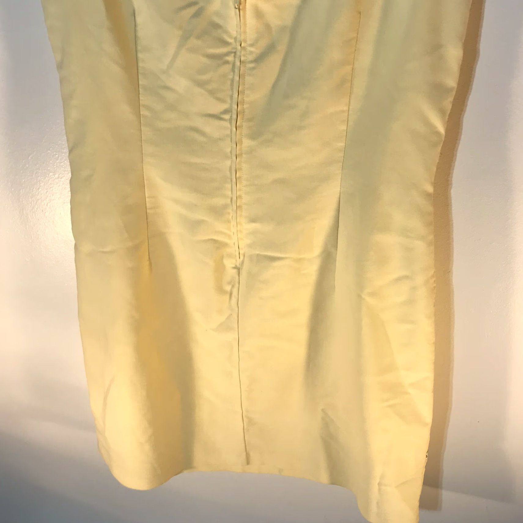 Vintage VINTAGE City Triangles Women's Dress Knee Length Floral Embroidered Sleeveless Spring Summer Size 13-14 Yellow Size XL / US 12-14 / IT 48-50 - 5 Thumbnail