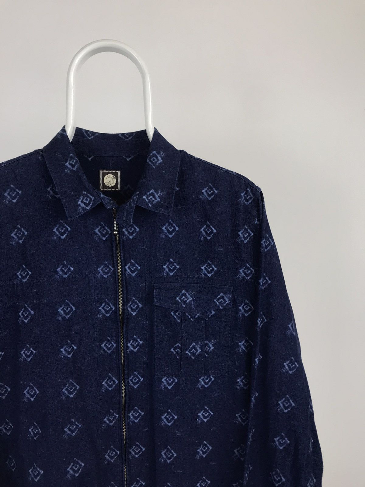 Pretty Green × Vintage Pretty Green Zip Monogram Shirt Size US M / EU 48-50 / 2 - 2 Thumbnail