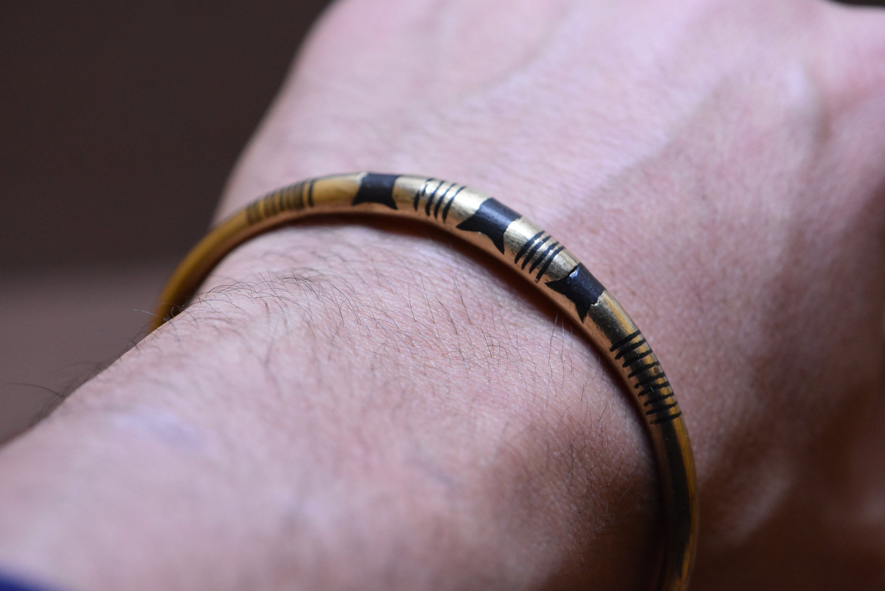 Handmade × Jewelry × Vintage Tuareg Bracelet , Ethnic Tuareg Cuff Size ONE SIZE - 2 Thumbnail