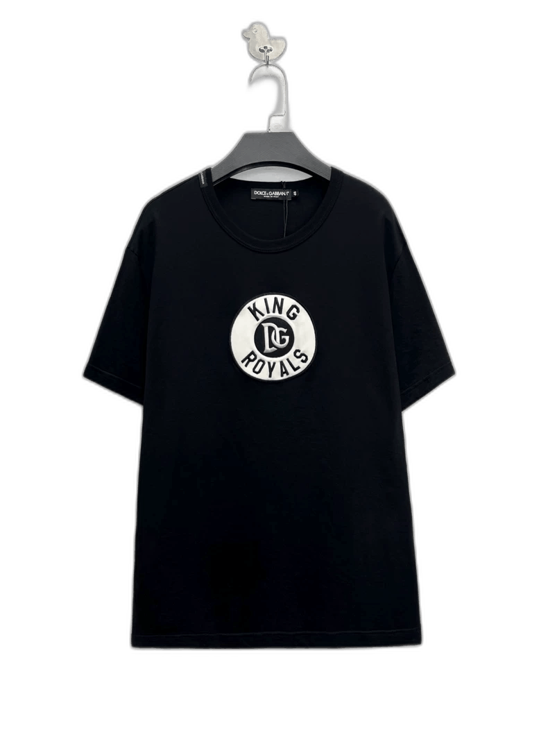 Dolce & Gabbana Dolce&Gabbana Black Logo Short Sleeve T-shirt-yf Size US M / EU 48-50 / 2 - 1 Thumbnail