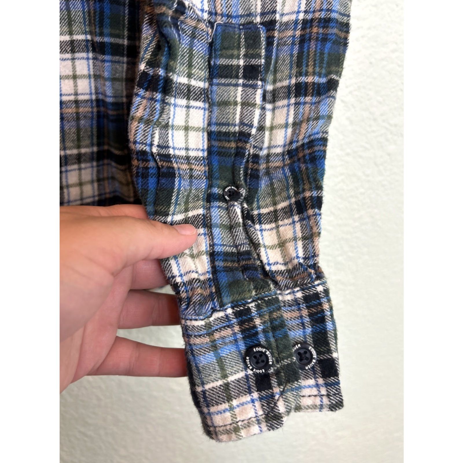 Eddie Bauer Eddie Bauer Mens 2XL Long Sleeve Button-Down Flannel Plaid Blue Shirt Size US XXL / EU 58 / 5 - 7 Thumbnail