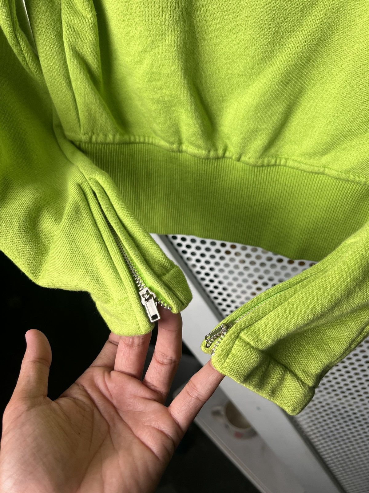 Thierry Mugler Vintage Thierry Mugler Lime Green Cropped Jacket Size M / US 6-8 / IT 42-44 - 4 Thumbnail