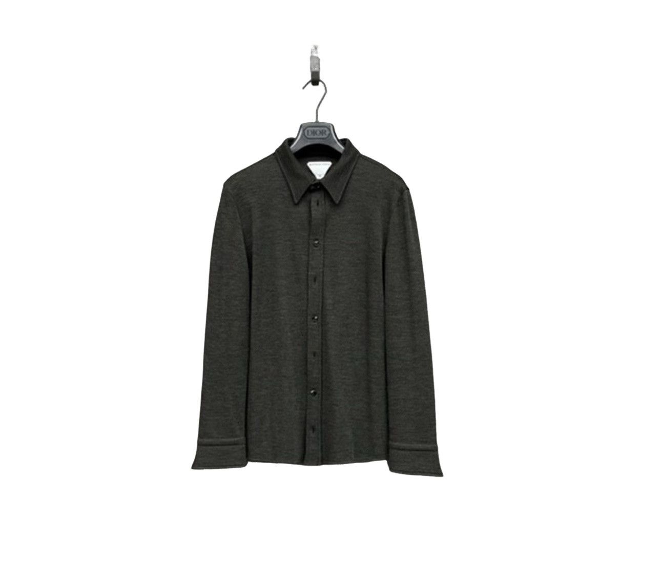 Bottega Veneta Bottega Veneta Wool Knit Long Sleeve Shirt Size M Size US M / EU 48-50 / 2 - 1 Thumbnail