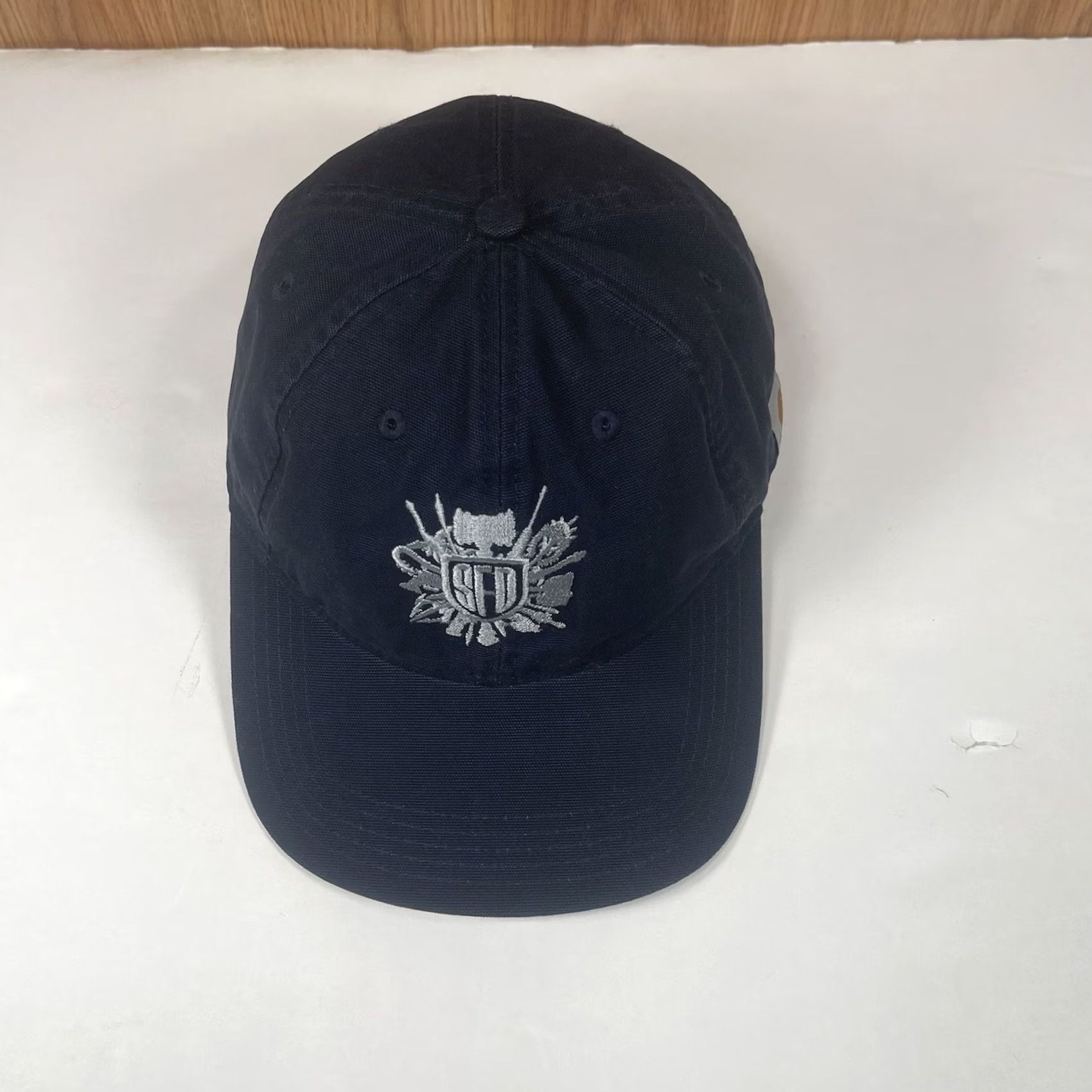Carhartt Carhartt Hat Adult Navy Blue SFD Embroidered StrapBack Baseball Cap Size ONE SIZE - 2 Thumbnail
