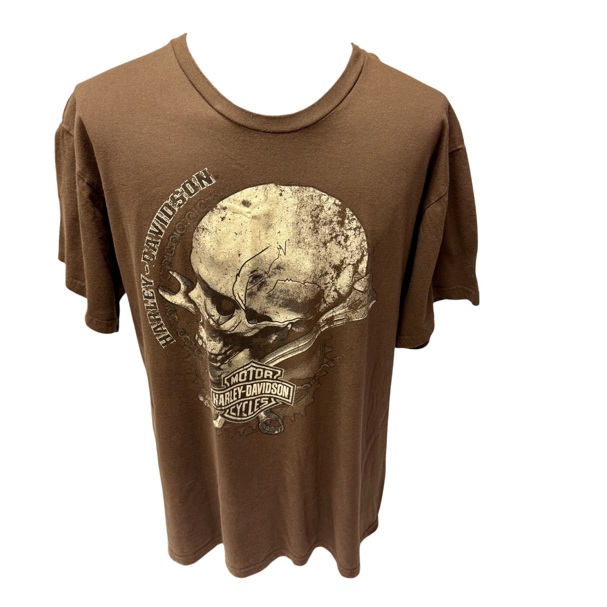 Harley Davidson H-D Cowboy BRONCHO RIDER Motorcycle Biker SKULL T Shirt 2XL Size US XXL / EU 58 / 5 - 4 Thumbnail
