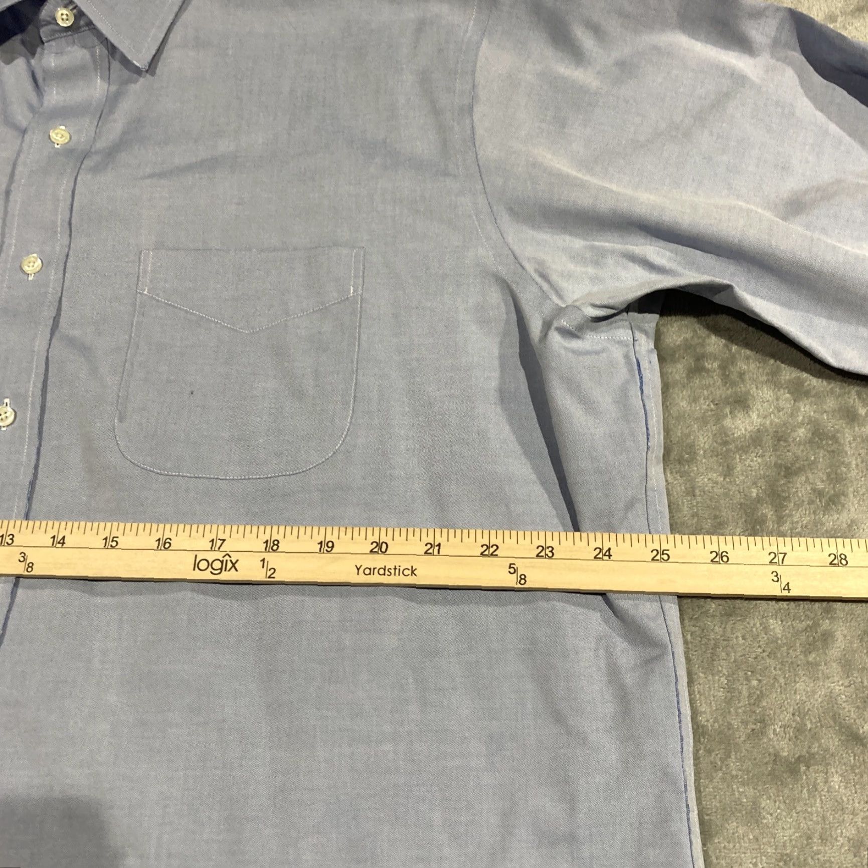 Brooks Brothers Brooks Brothers Shirt Mens Size 18-36 Blue Slim Fit Non Iron Long Sleeve Button-Up Shirt Size US XXL / EU 58 / 5 - 6 Thumbnail