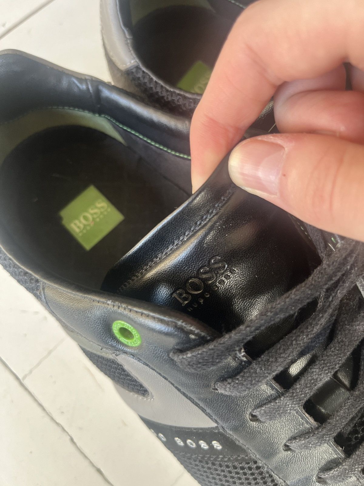 Hugo Boss Hugo Boss Leather Sneakers Size US 11.5 / EU 44-45 - 3 Thumbnail