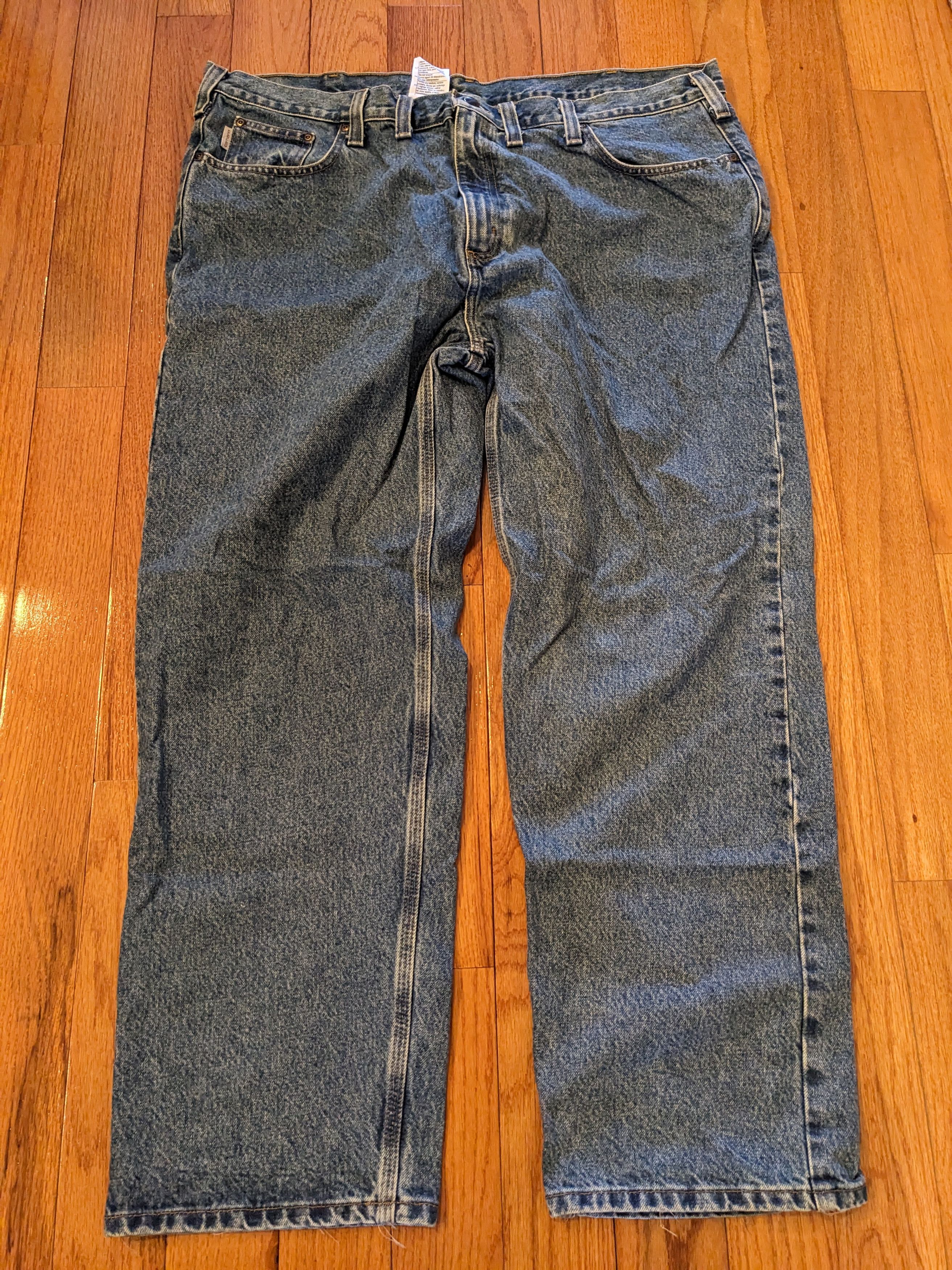Carhartt × Vintage Vintage Y2K Carhartt 44 x 30 Relaxed Fit Blue Denim Jeans Size US 44 / EU 60 - 3 Thumbnail
