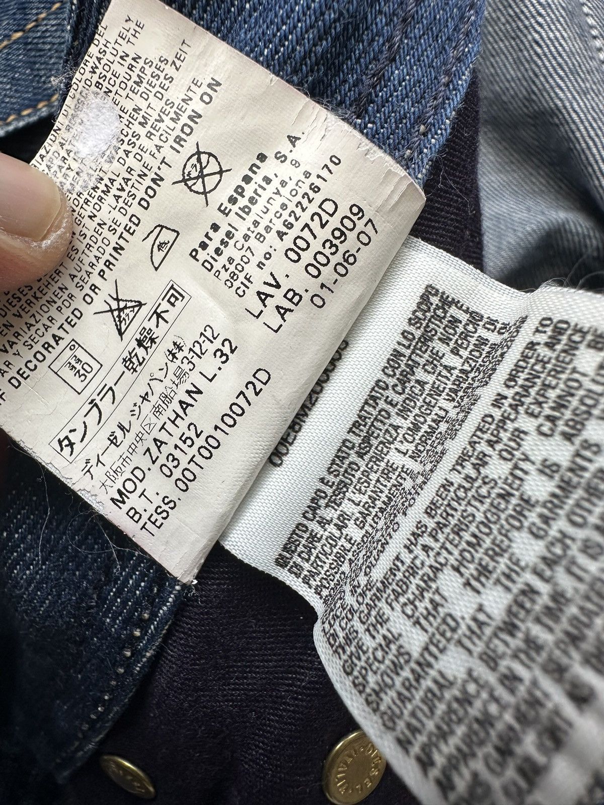 Diesel AW2007 - Diesel Zathan by Wilbert Das regular bootcut jeans Size US 32 / EU 48 - 12 Thumbnail