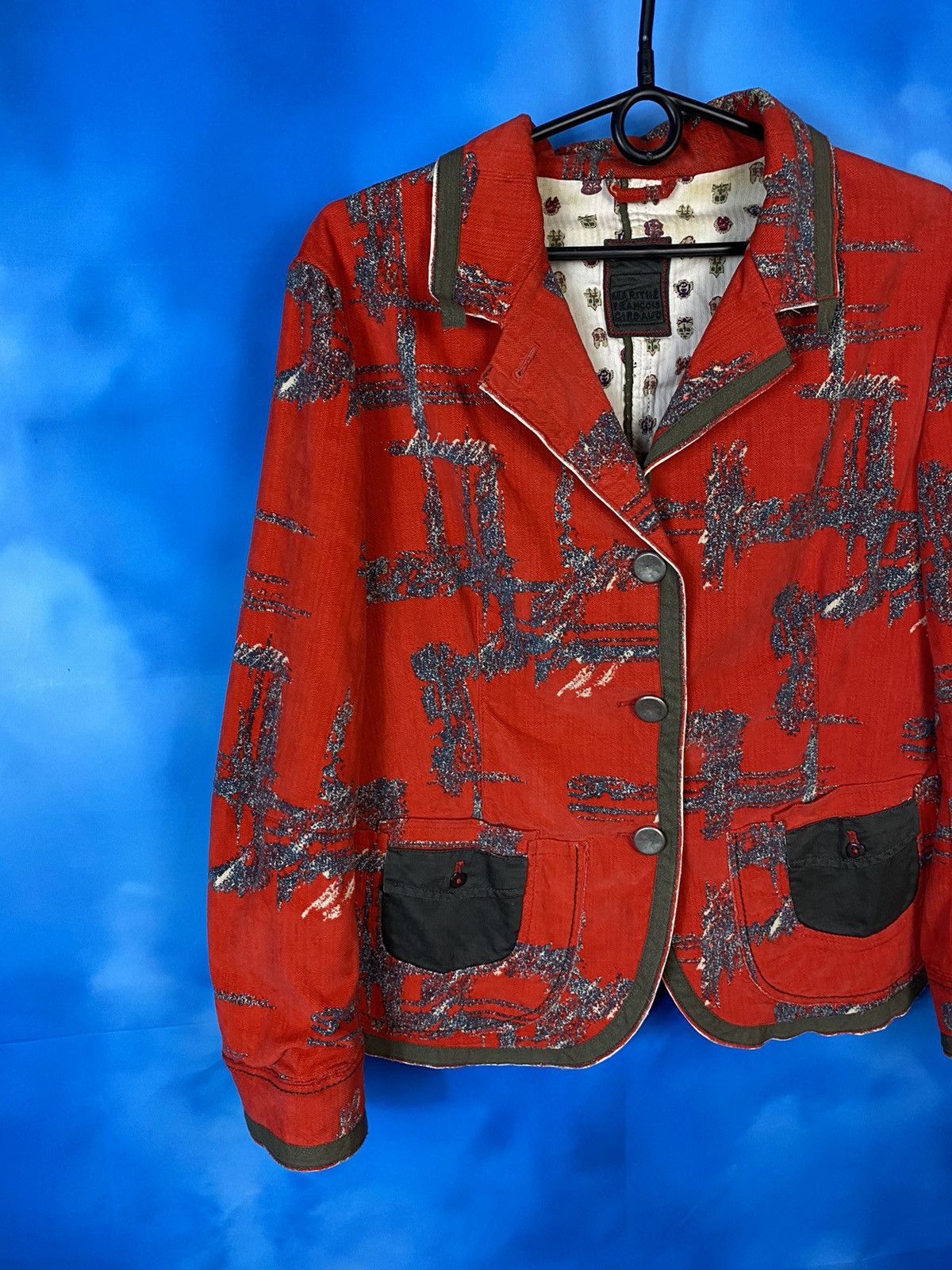 Marithe + Francois Girbaud × Vintage Marithe Francois Girbaud rare exclusive velour blazer y2k Size XL / US 12-14 / IT 48-50 - 2 Thumbnail