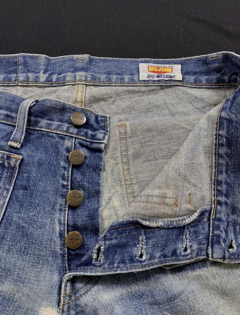 Big John Big Jhon Distressed Japan Super Denim Pants Size US 31 - 5 Thumbnail