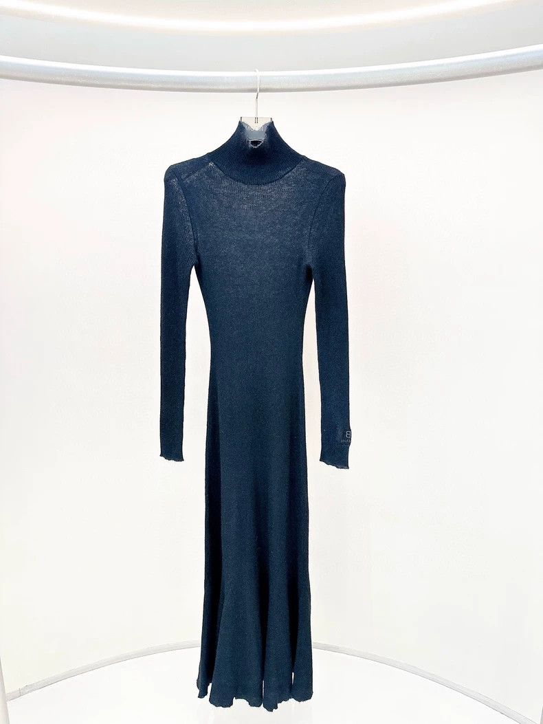 Balenciaga Black Knit Dress L - dmc