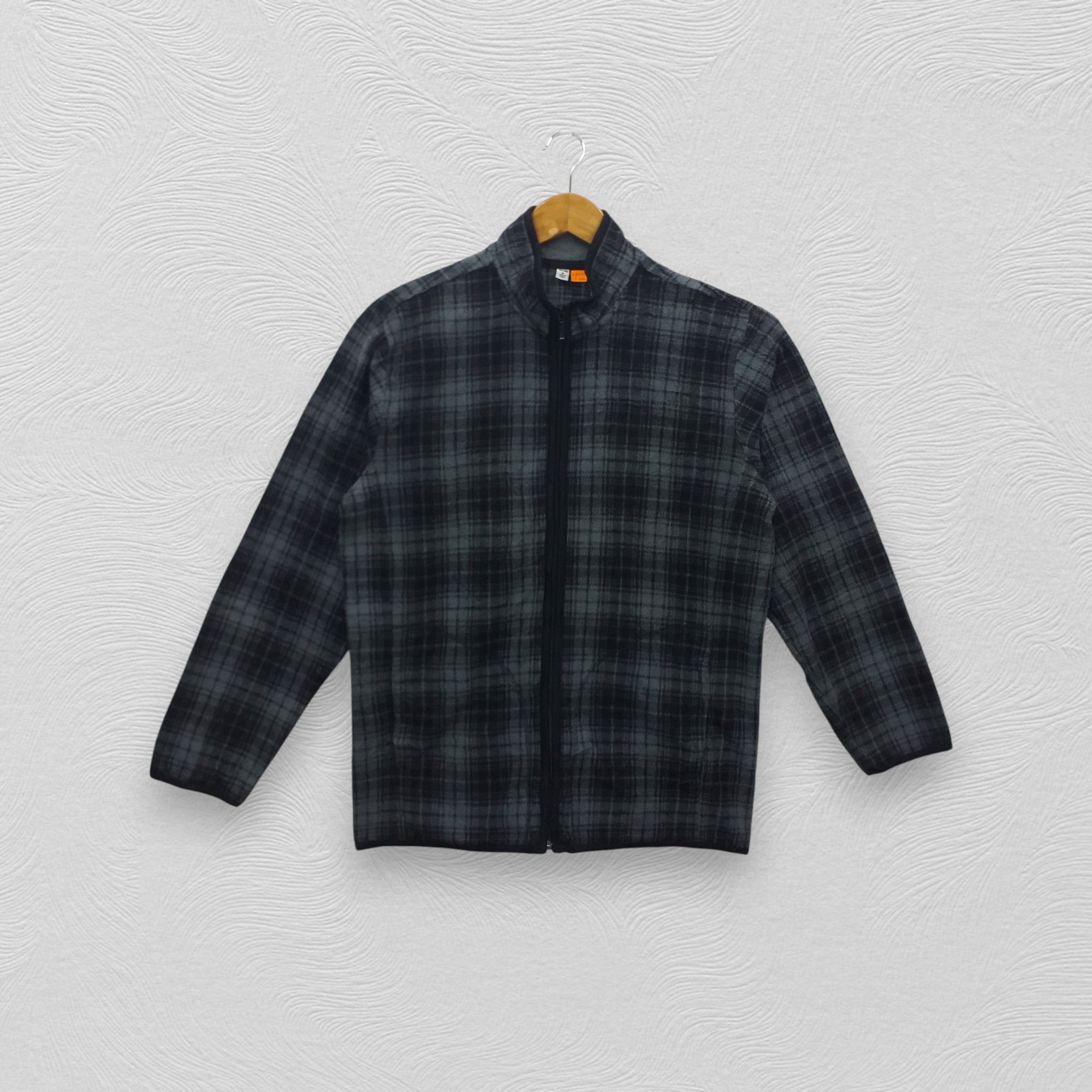 Japanese Brand Uniqlo Fleece Checked Jacket -J006 Size US XL / EU 56 / 4 - 1 Thumbnail