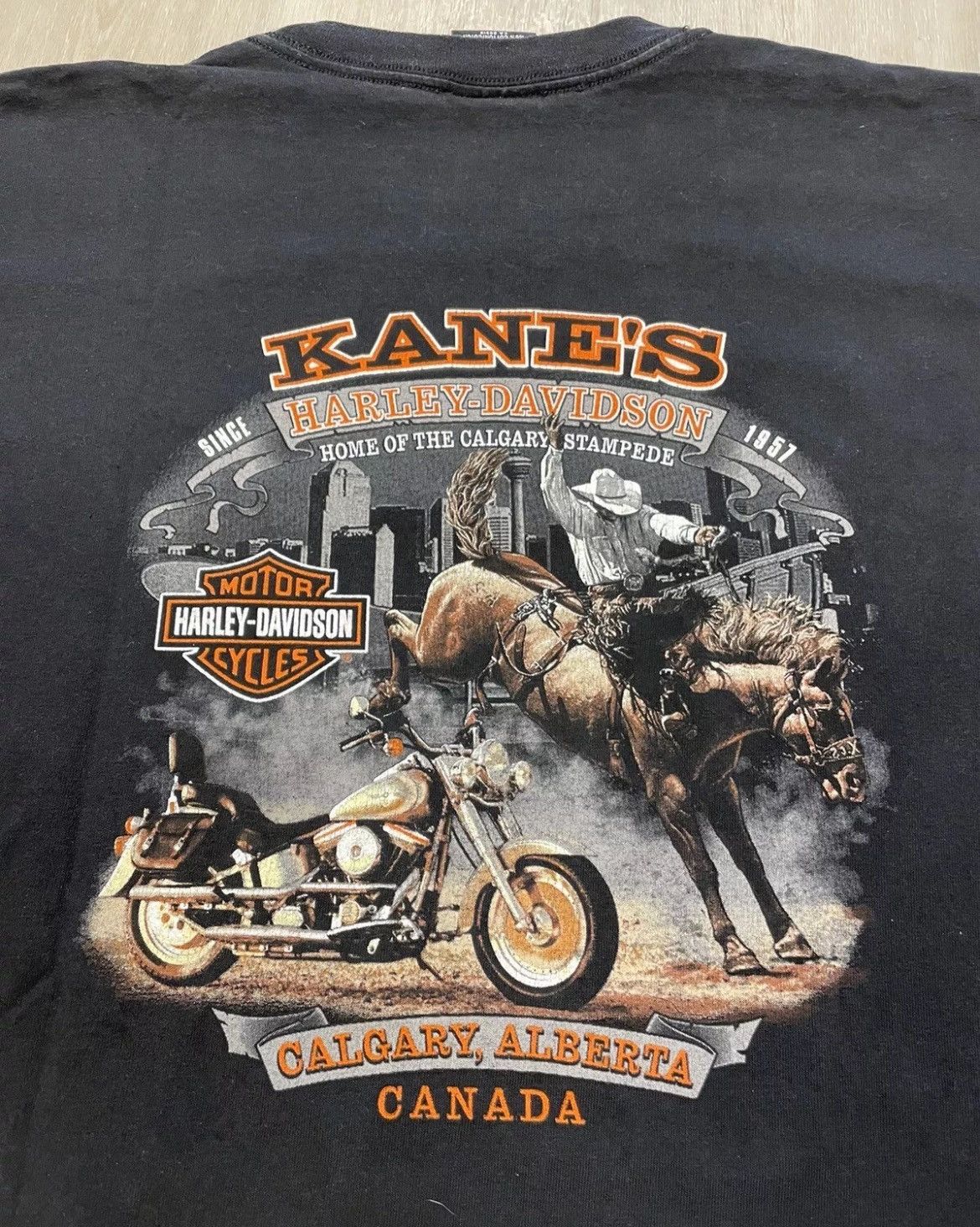 Harley Davidson × Vintage Vintage 2002 Harley Davidson Canada shirt Mens XL Size US XL / EU 56 / 4 - 3 Thumbnail