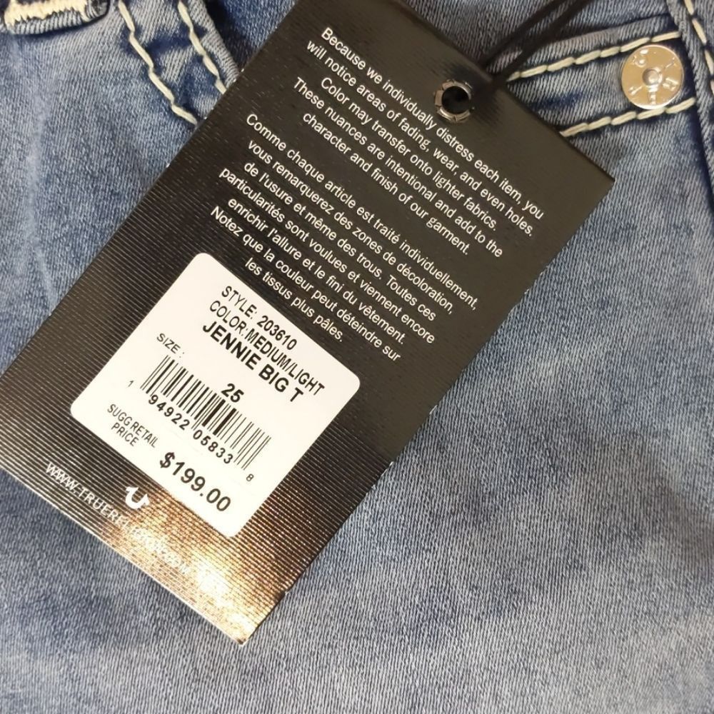 True Religion True religion jennie big t curvy mid rise size 25 Size 25" / US 0 / IT 36 - 7 Thumbnail