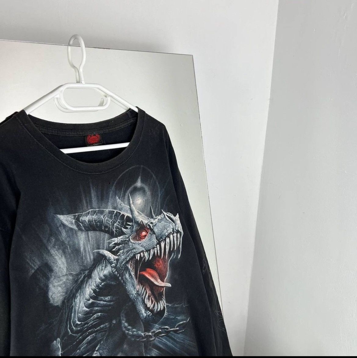Band Tees Vintage Spiral Boxy Fit Over Print Long Sleeve Dragon Y2K Size US XXL / EU 58 / 5 - 3 Thumbnail