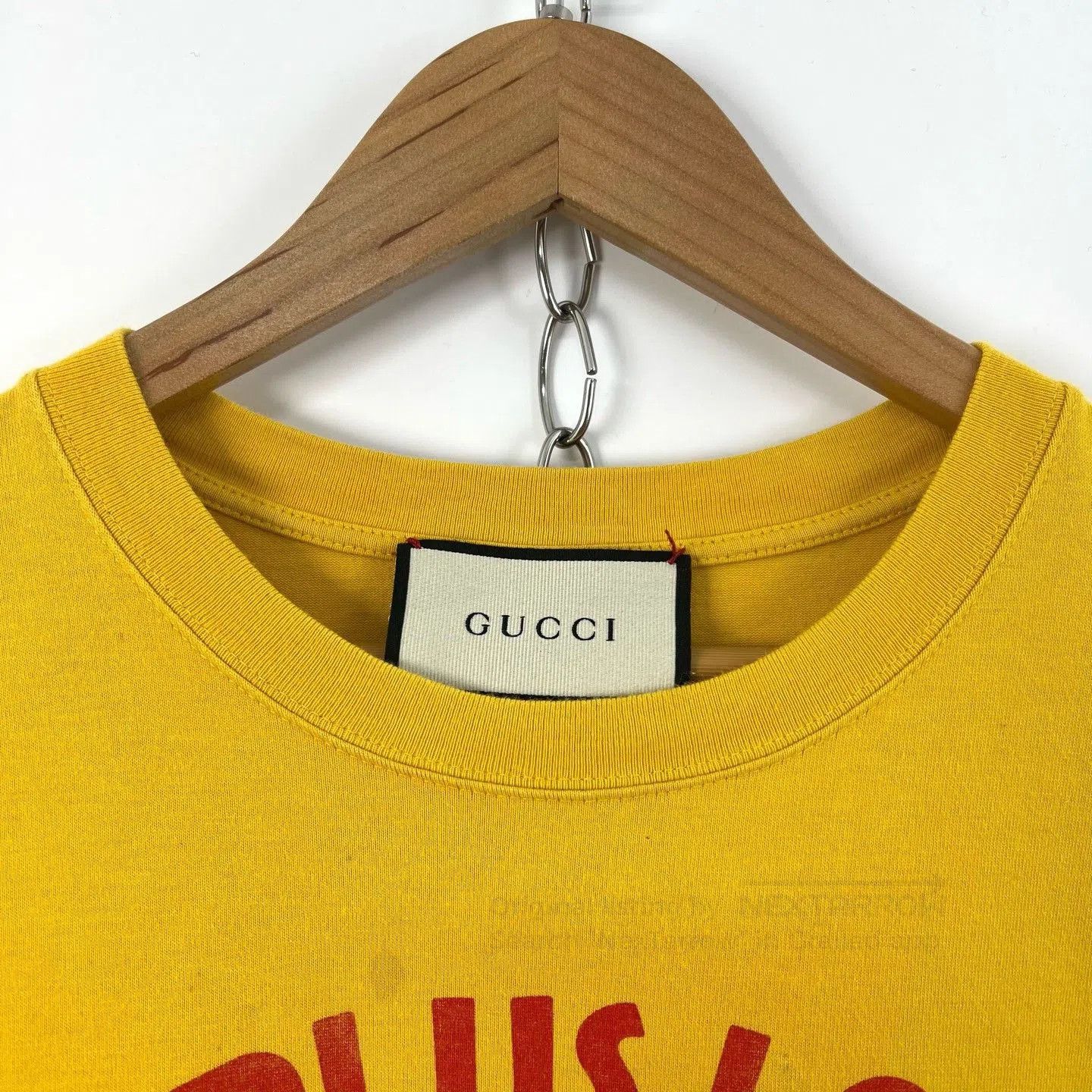 Gucci Gucci Yellow Anchor Print Short Sleeve. Size M / US 6-8 / IT 42-44 - 3 Thumbnail