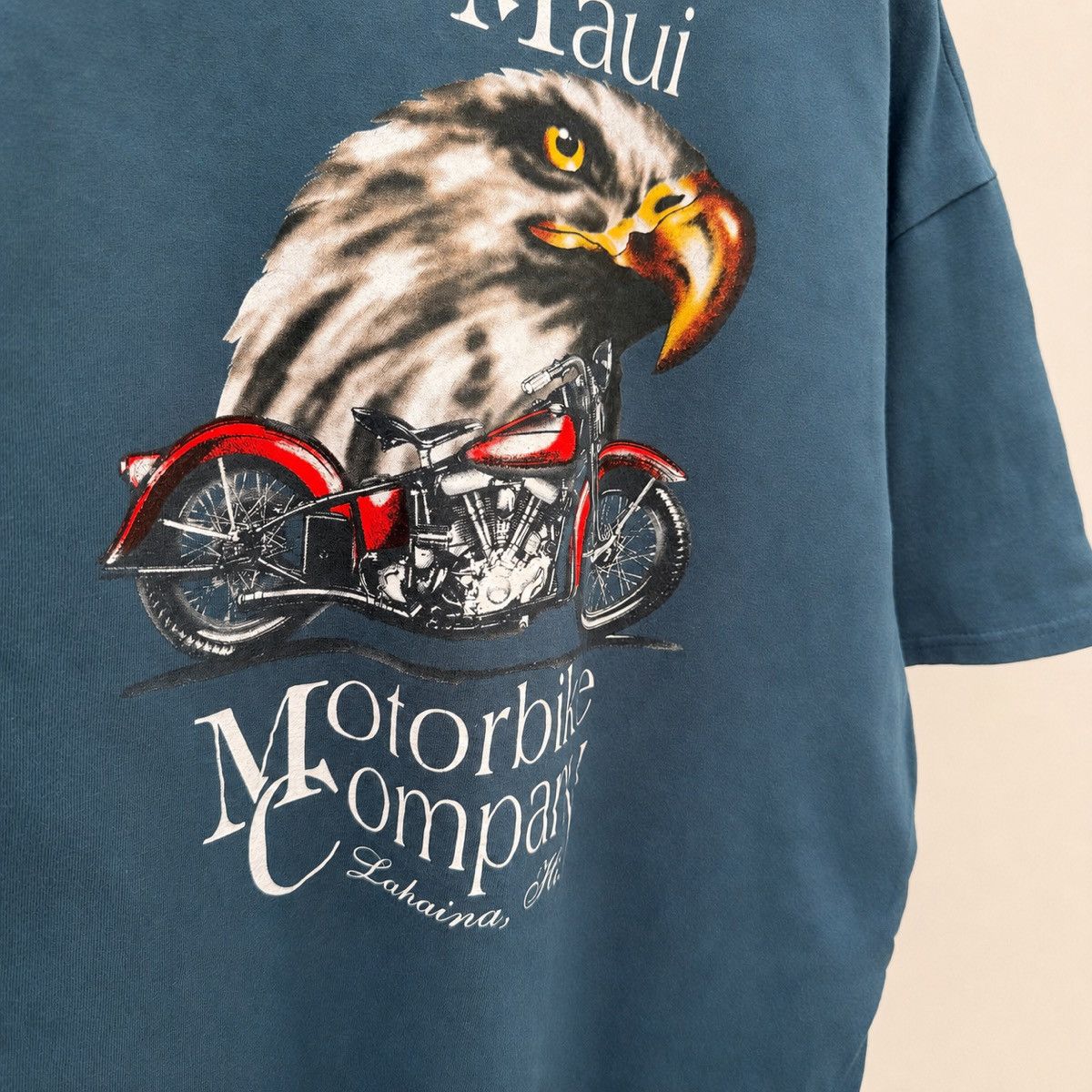 Vintage Vintage Harley Davidson Maui Motorbike Company Eagle Tee Size US L / EU 52-54 / 3 - 5 Thumbnail