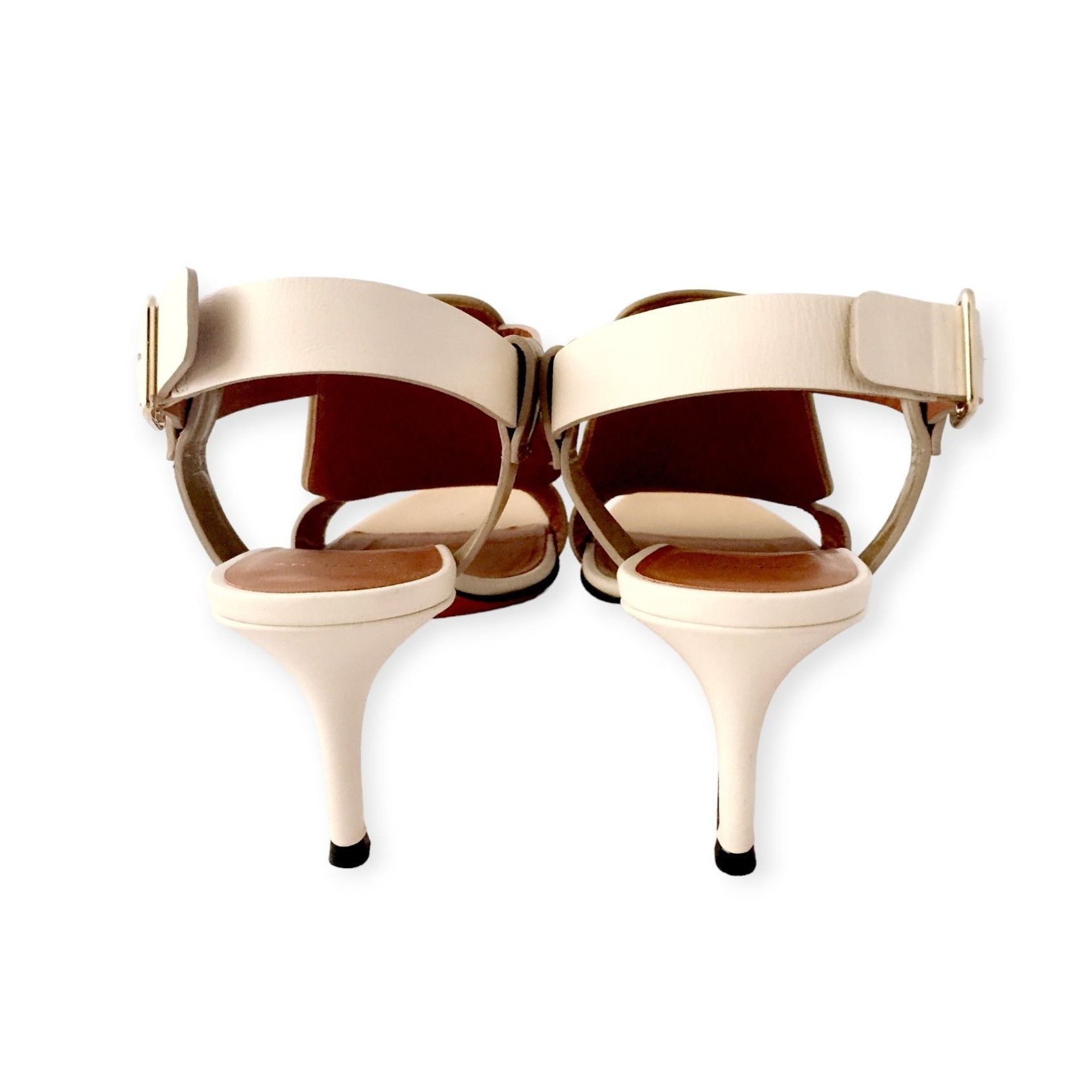 Givenchy Givenchy two tone sling back sandals in Ecru and Beige Leath Size US 9 / IT 39 - 5 Thumbnail