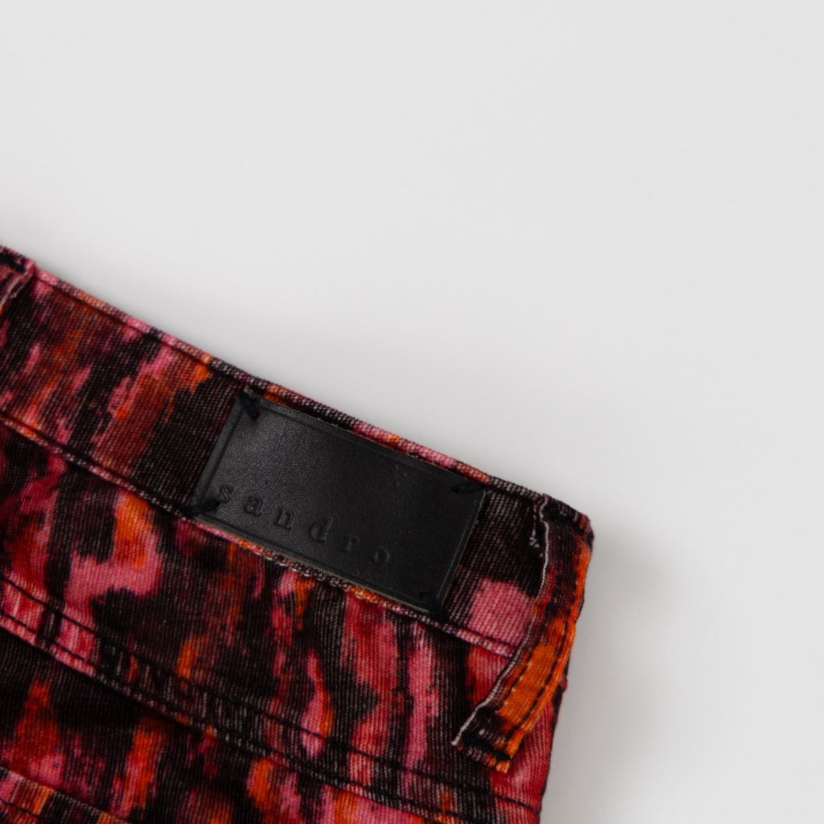 Sandro Sandro Paris Red Black Abstract Jeans Skinny Stretch Pants Size 27" / US 4 / IT 40 - 5 Thumbnail
